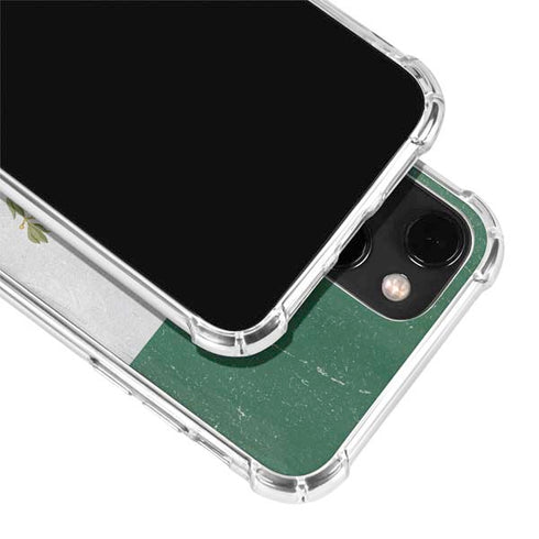 Mexico Flag Distressed iPhone 14 Plus Clear Case